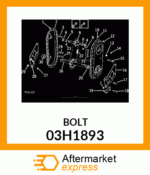 BOLT, ROUND HEAD SHORT SQUARE NECK 03H1893