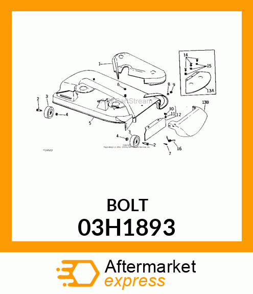 BOLT, ROUND HEAD SHORT SQUARE NECK 03H1893