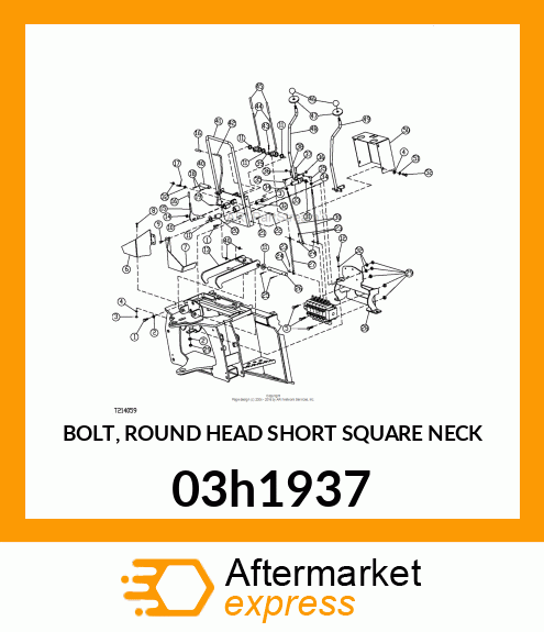 BOLT, ROUND HEAD SHORT SQUARE NECK 03h1937