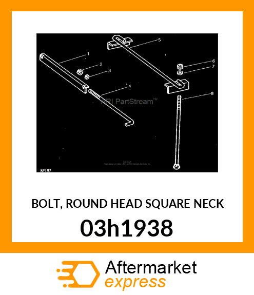 BOLT, ROUND HEAD SQUARE NECK 03h1938