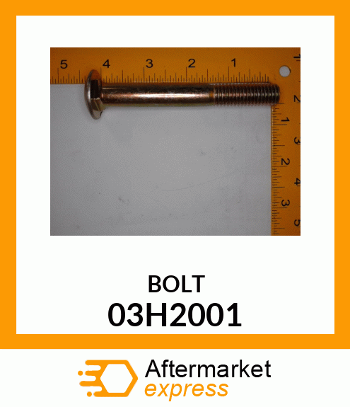 BOLT, ROUND HEAD SHORT SQUARE NECK 03H2001