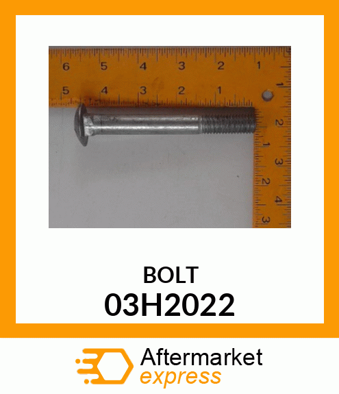 BOLT, ROUND HEAD SQUARE NECK 03H2022