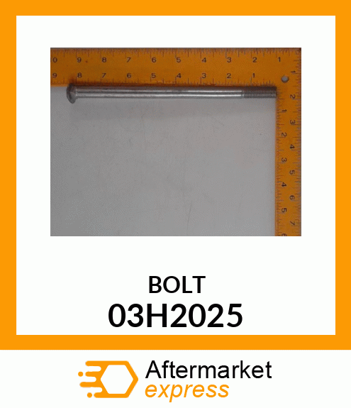 BOLT, ROUND HEAD SHORT SQUARE NECK 03H2025