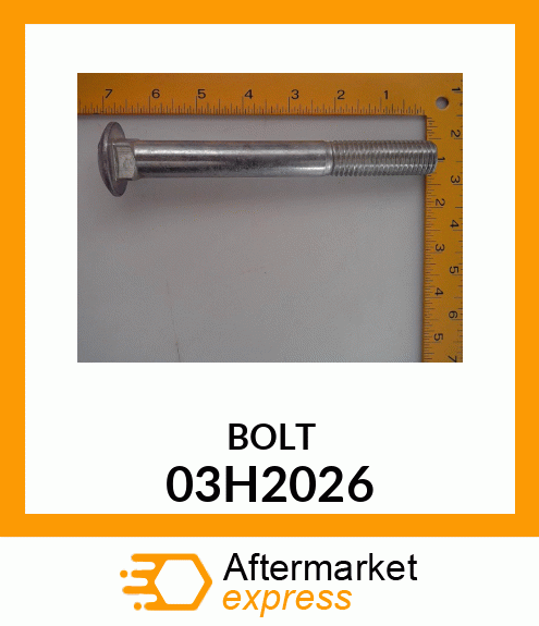 BOLT, ROUND HEAD SQUARE NECK 03H2026