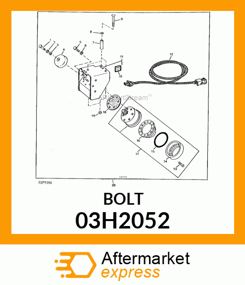 BOLT, ROUND HEAD SQUARE NECK 03H2052