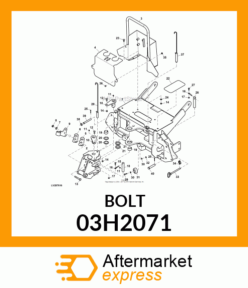 BOLT, ROUND HEAD SQUARE NECK 03H2071