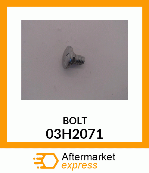 BOLT, ROUND HEAD SQUARE NECK 03H2071