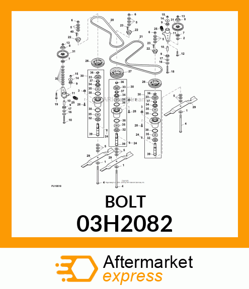 BOLT, ROUND HEAD SHORT SQUARE NECK 03H2082