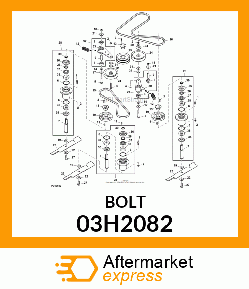 BOLT, ROUND HEAD SHORT SQUARE NECK 03H2082