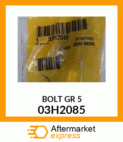 BOLT, ROUND HEAD SQUARE NECK 03H2085