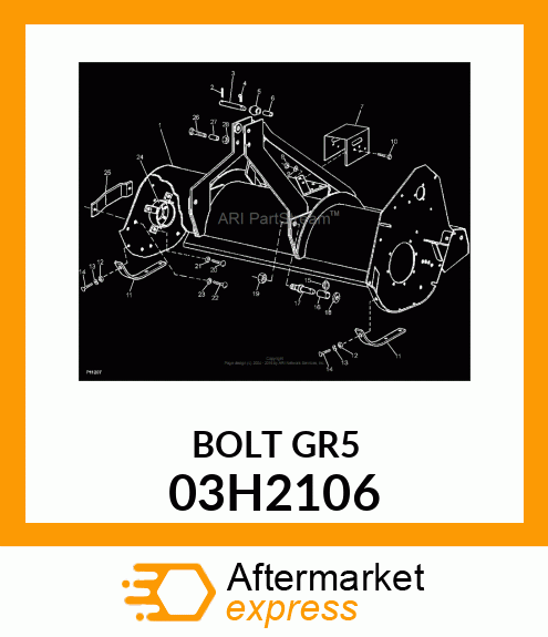 BOLT, ROUND HEAD SHORT SQUARE NECK 03H2106