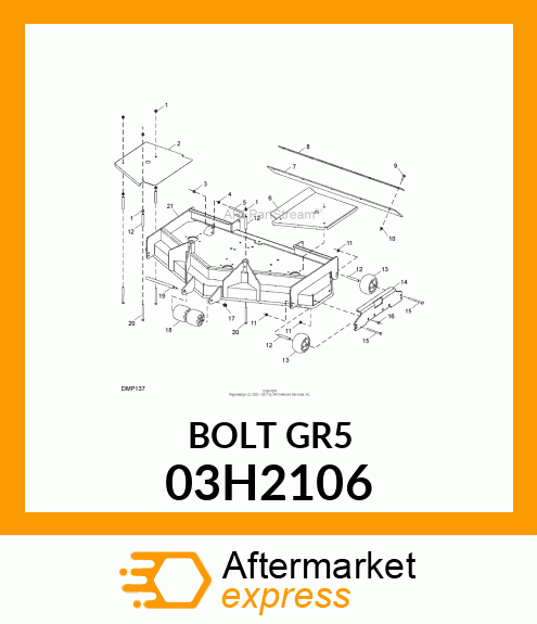 BOLT, ROUND HEAD SHORT SQUARE NECK 03H2106