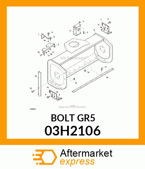 BOLT, ROUND HEAD SHORT SQUARE NECK 03H2106