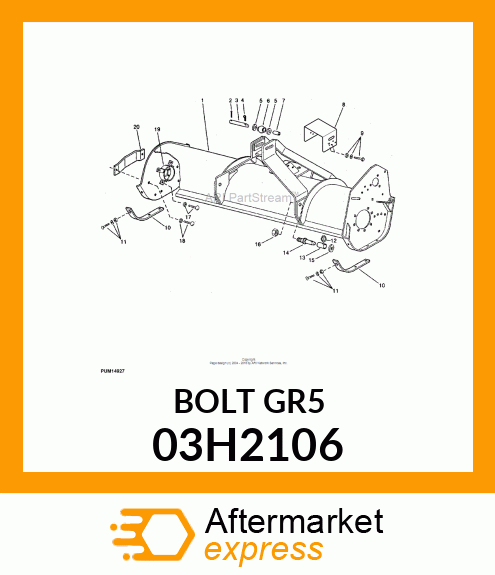 BOLT, ROUND HEAD SHORT SQUARE NECK 03H2106