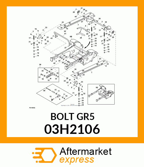 BOLT, ROUND HEAD SHORT SQUARE NECK 03H2106