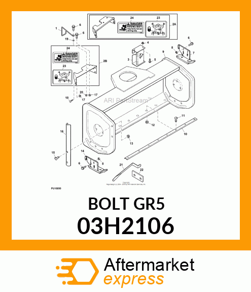 BOLT, ROUND HEAD SHORT SQUARE NECK 03H2106