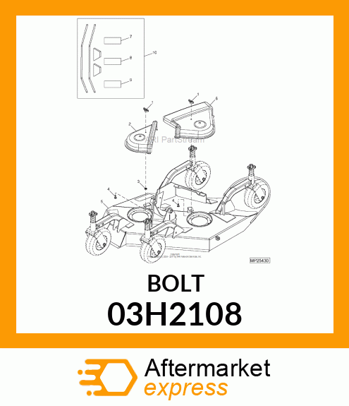 BOLT, ROUND HEAD SHORT SQUARE NECK 03H2108