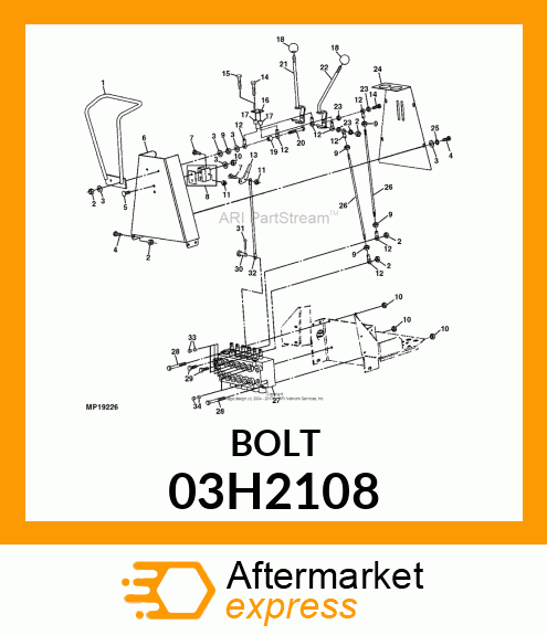 BOLT, ROUND HEAD SHORT SQUARE NECK 03H2108