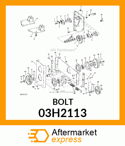 BOLT, ROUND HEAD SHORT SQUARE NECK 03H2113