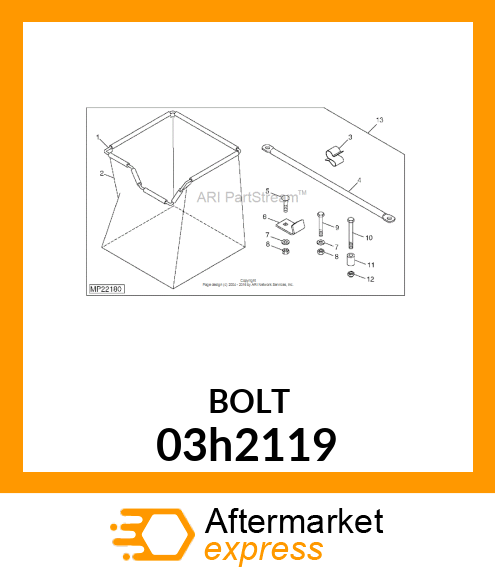 BOLT, ROUND HEAD SHORT SQUARE NECK 03h2119