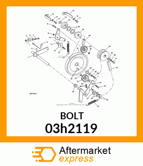 BOLT, ROUND HEAD SHORT SQUARE NECK 03h2119