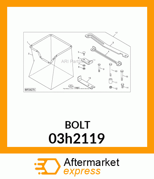 BOLT, ROUND HEAD SHORT SQUARE NECK 03h2119