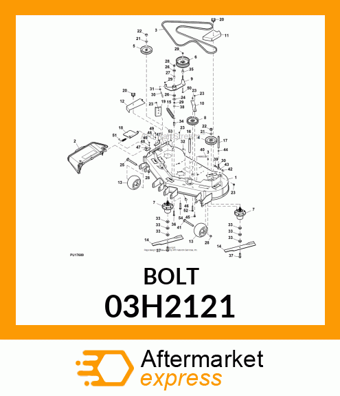 BOLT, ROUND HEAD SHORT SQUARE NECK 03H2121