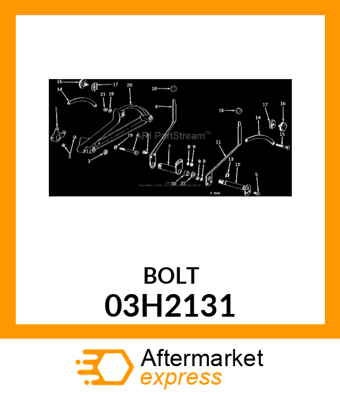 BOLT, ROUND HEAD SHORT SQUARE NECK 03H2131