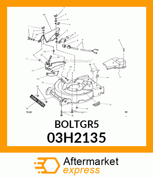 BOLT, ROUND HEAD SHORT SQUARE NECK 03H2135