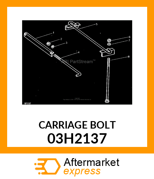 BOLT, ROUND HEAD SQUARE NECK 03H2137