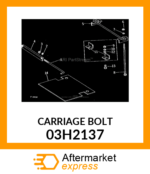 BOLT, ROUND HEAD SQUARE NECK 03H2137