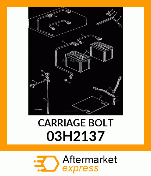 BOLT, ROUND HEAD SQUARE NECK 03H2137