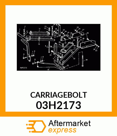 BOLT, ROUND HEAD SQUARE NECK 03H2173