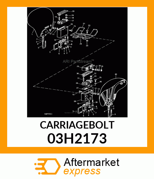 BOLT, ROUND HEAD SQUARE NECK 03H2173