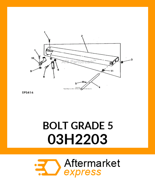 BOLT, ROUND HEAD SHORT SQUARE NECK 03H2203