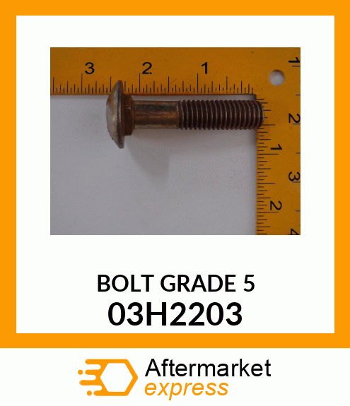 BOLT, ROUND HEAD SHORT SQUARE NECK 03H2203