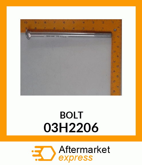 BOLT, ROUND HEAD SQUARE NECK 03H2206