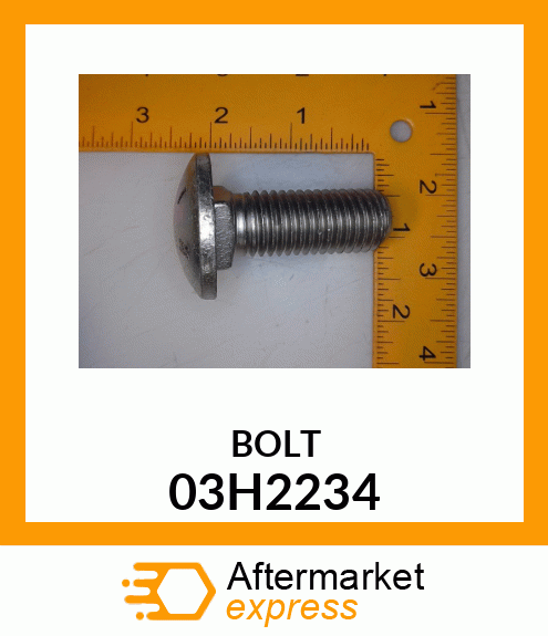 BOLT, ROUND HEAD SHORT SQUARE NECK 03H2234