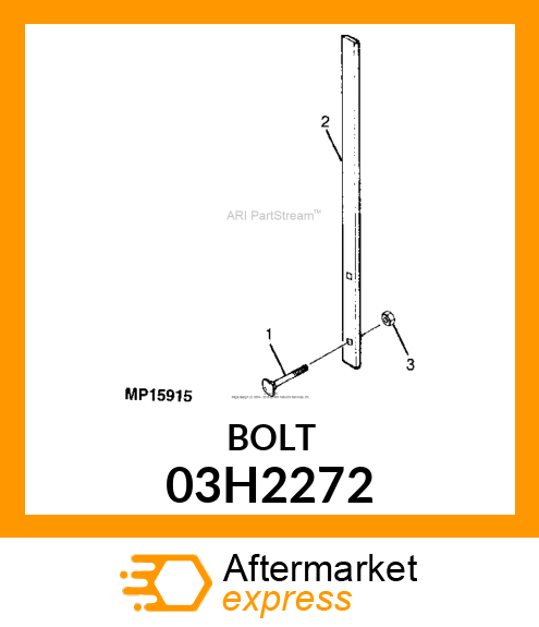 BOLT, ROUND HEAD SHORT SQUARE NECK 03H2272