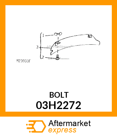 BOLT, ROUND HEAD SHORT SQUARE NECK 03H2272