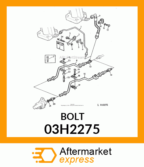 BOLT, ROUND HEAD SHORT SQUARE NECK 03H2275