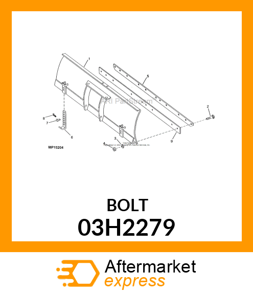 BOLT, ROUND HEAD SQUARE NECK 03H2279