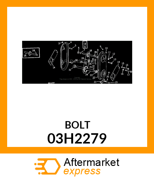 BOLT, ROUND HEAD SQUARE NECK 03H2279