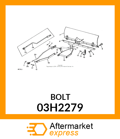 BOLT, ROUND HEAD SQUARE NECK 03H2279