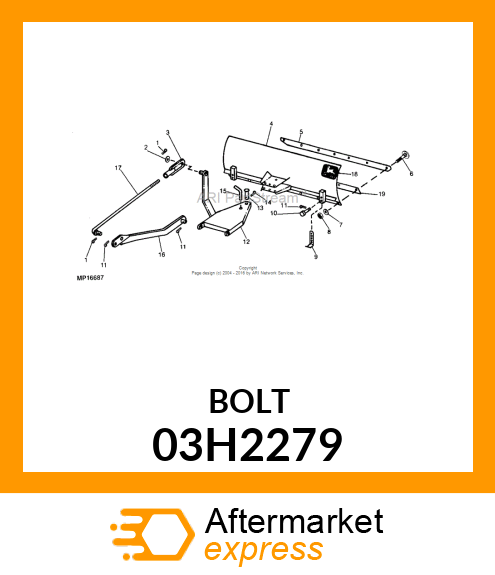 BOLT, ROUND HEAD SQUARE NECK 03H2279