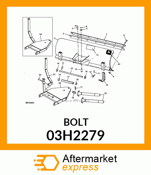 BOLT, ROUND HEAD SQUARE NECK 03H2279