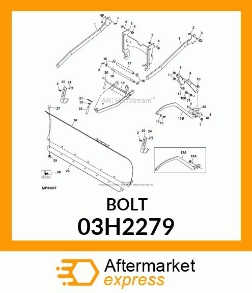 BOLT, ROUND HEAD SQUARE NECK 03H2279