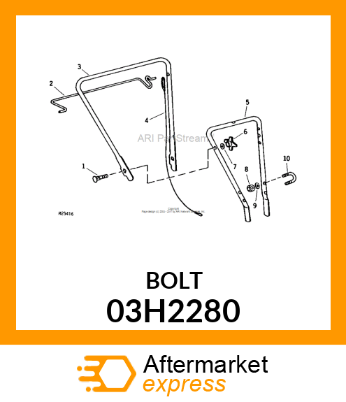 BOLT, ROUND HEAD SQUARE NECK 03H2280