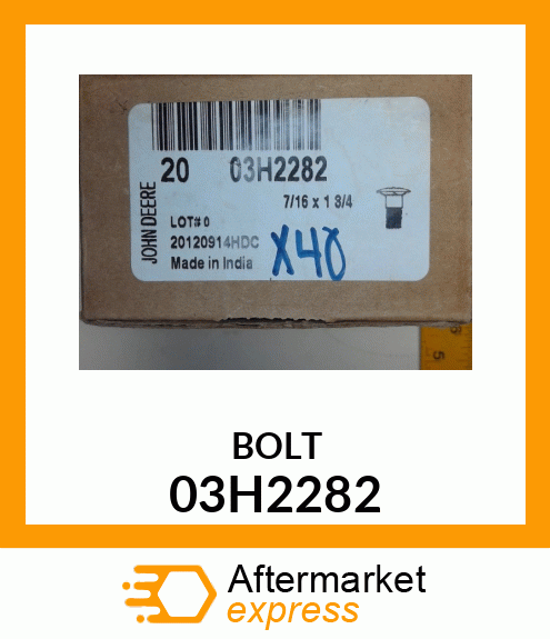 BOLT, ROUND HEAD SQUARE NECK 03H2282