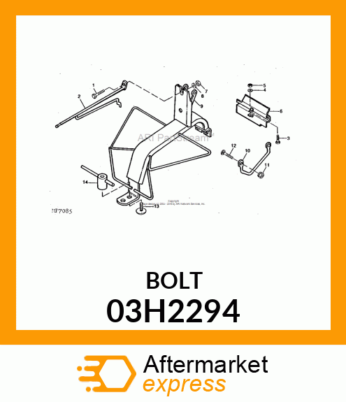 BOLT, ROUND HEAD SQUARE NECK 03H2294